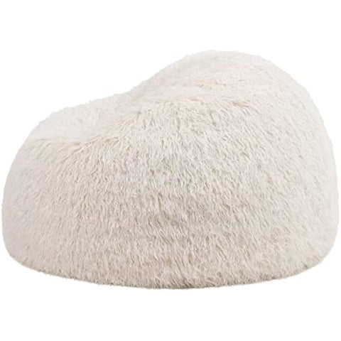 icon Kingston Faux Fur Bean Bag, Mongolian Fur, Large Adult Bean Bag Chair with Filling Included, Comfy Chair, Living Room Furniture, Bedroom Furniture
