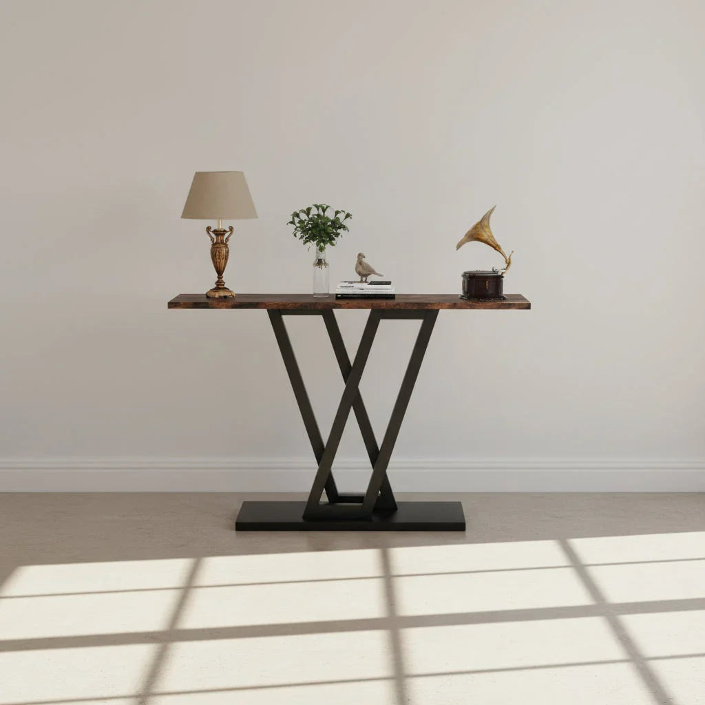 110cm Industrial Console Table for Entryway and Hallway
