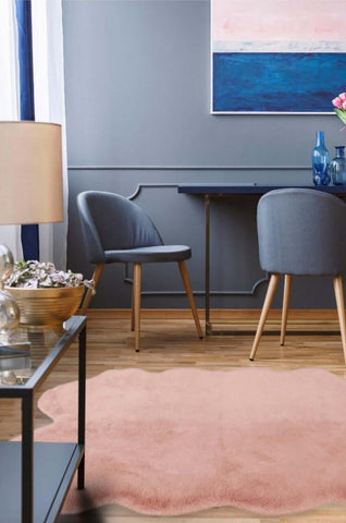 Luxury Pink Faux Fur Rug