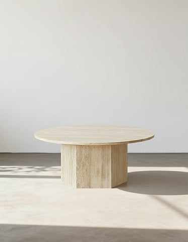 Solveig Marble Round Coffee Table