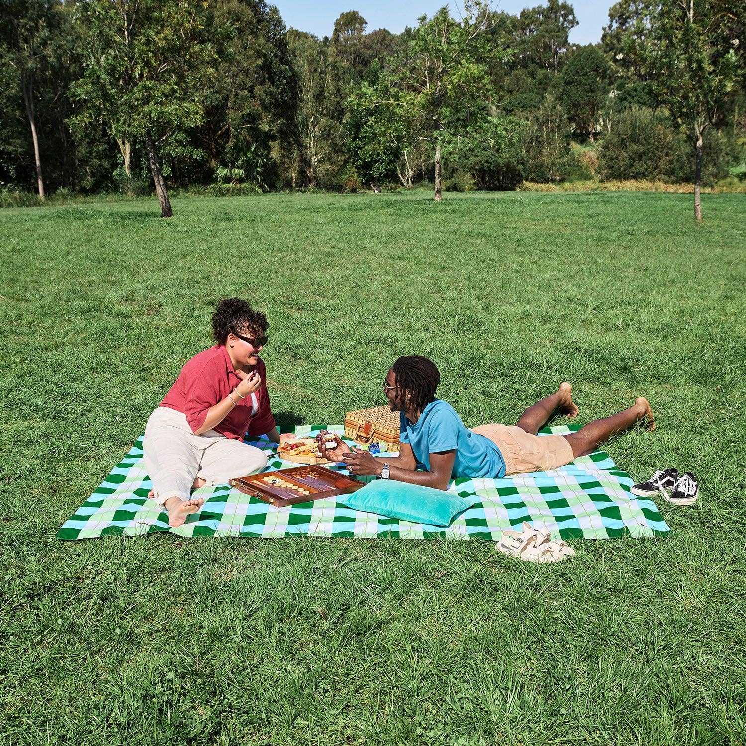 Dock & Bay Picnic Blanket - Apple Tart: Large (170x170cm)
