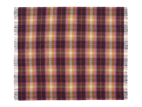 Winterton Merino Lambswool Throw - Burgundy
