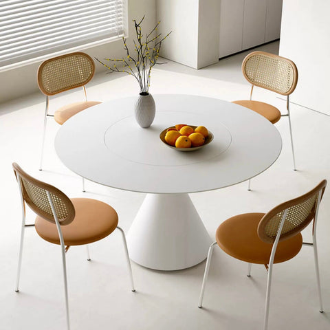 Ozzie Round Dining Table, White