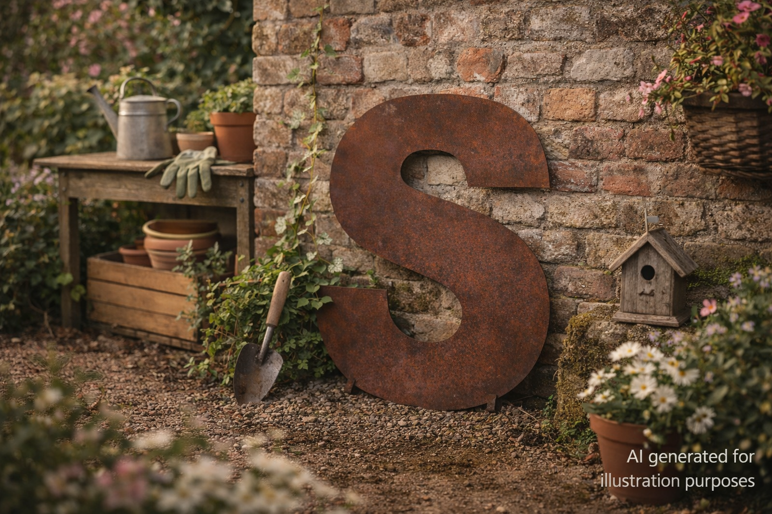Large 70cm Rusty Metal Letters – XL Industrial Alphabet for Weddings, Home Decor & Shop Signs House Numbers