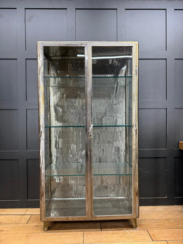 Industrial Medical Display Double Cabinet – Shop Display / Apothecary Bathroom