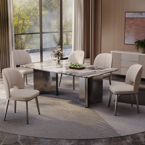 Shankar Leather Dining Chair, More Leg Colours