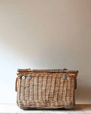 Victorian Industrial Basket On Wheels
