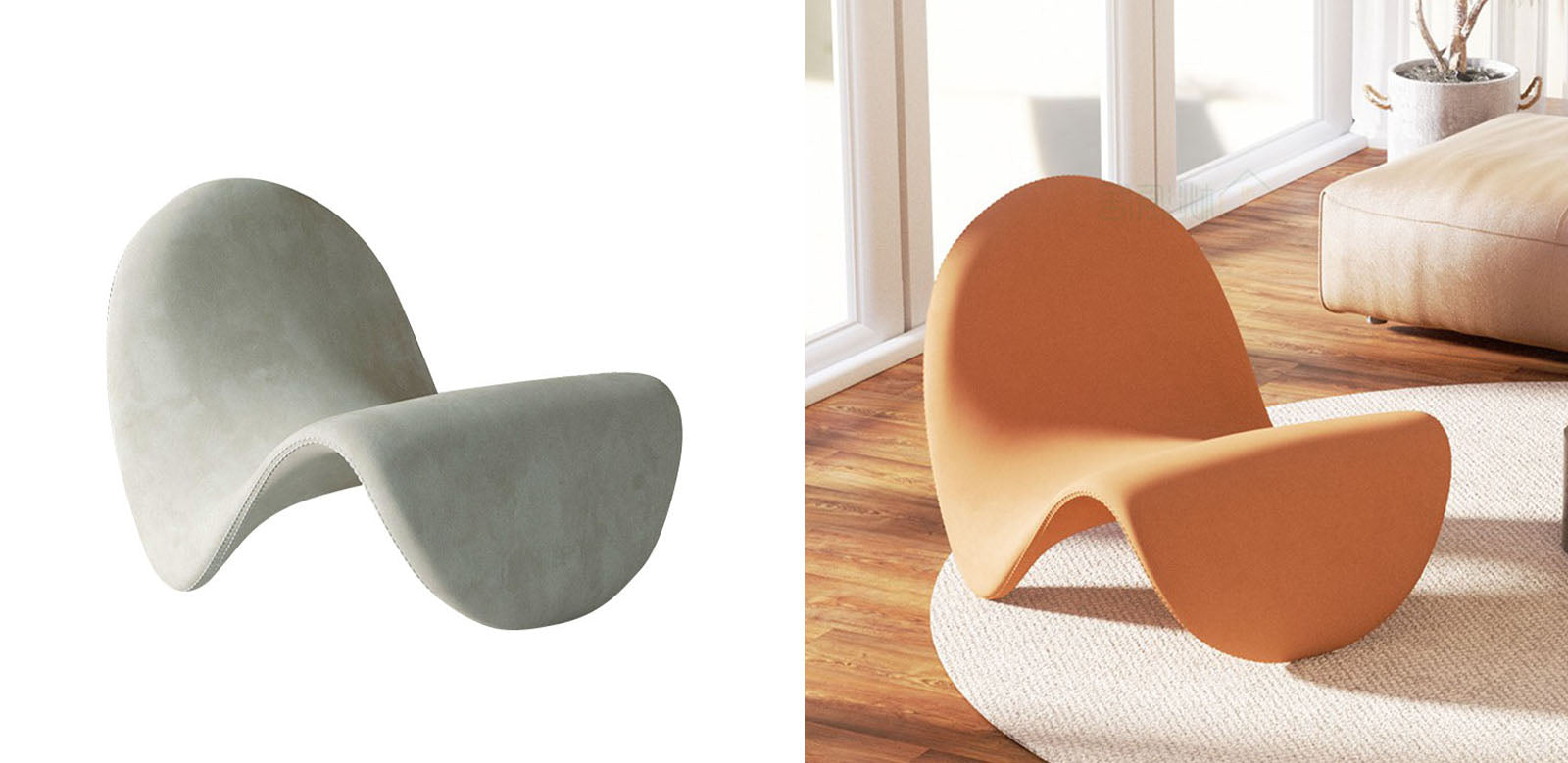 Lickitung Creative Armchair, Velvet