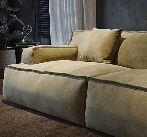 Zephyrine Bean Bag Modular Sofa, Two Seater Sofa