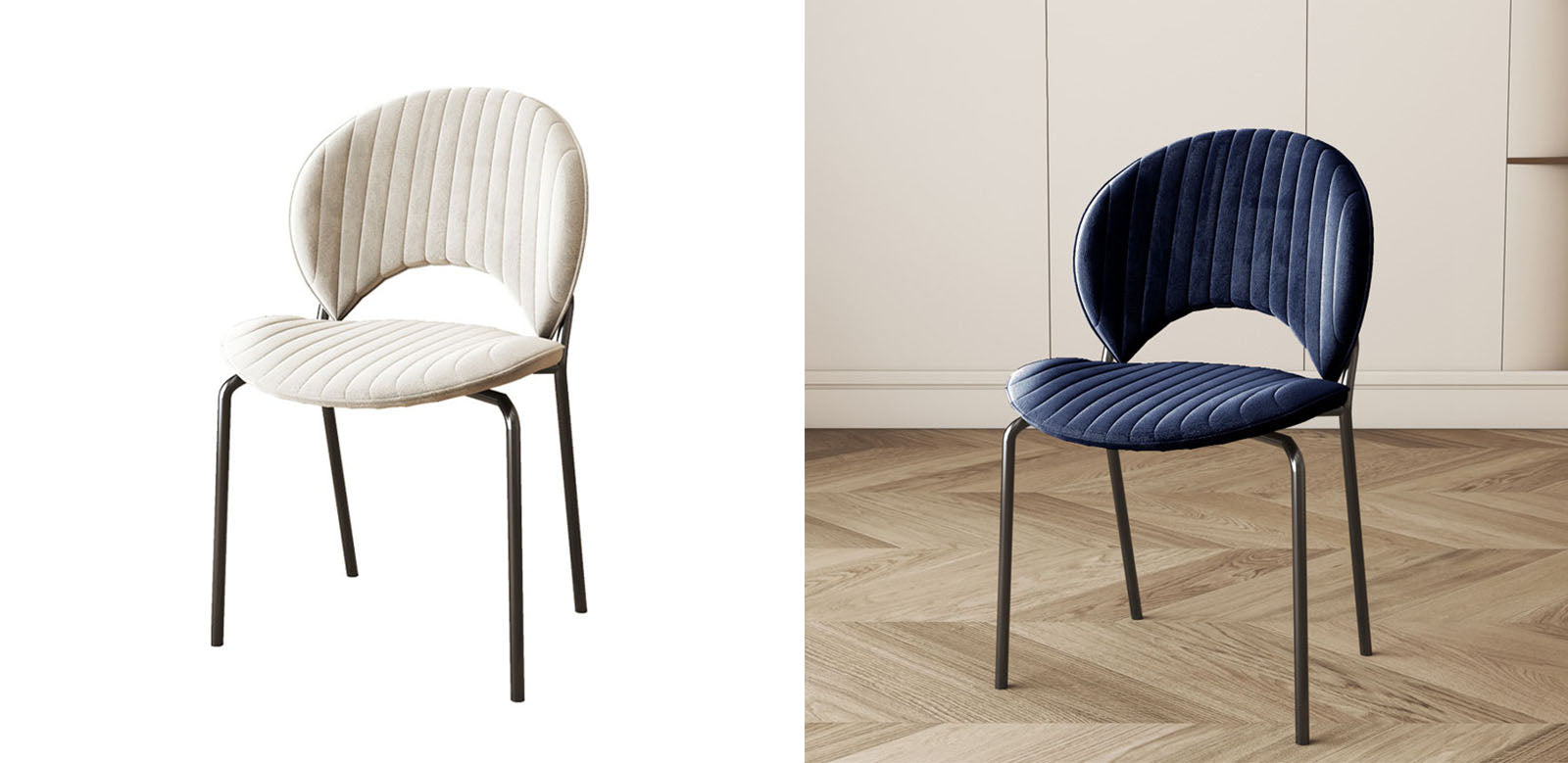 Jerome Dining Chair, Velvet