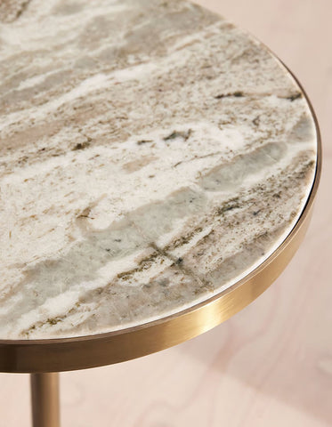 Bozkurt Side Table, Marble