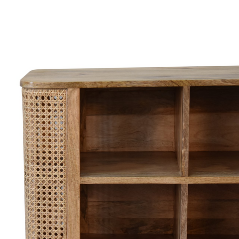 Artisan Furniture Solid Mango Wood Larissa Open Double Cabinet