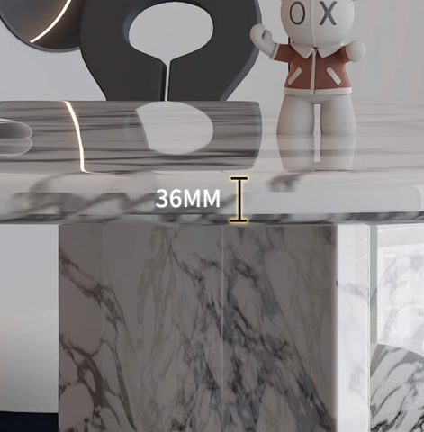 Gillian Dining Table, Marble