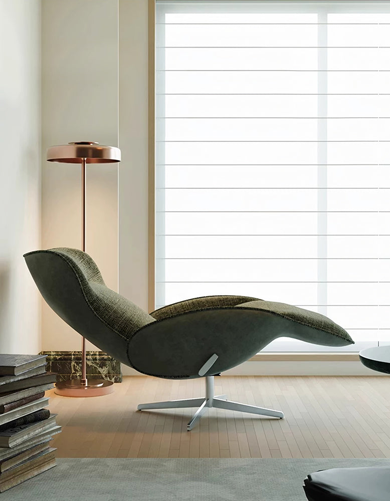 Abt Swivel Lounge Chair With Recliner, Linen