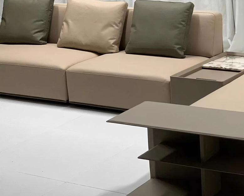 Myers Five Seater Corner Sofa, With Storage, L Shape Modular Sofa