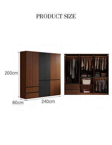 Aisha Wardrobe, 2 Door Wardrobe, 4 Door Wardrobe, More Sizes