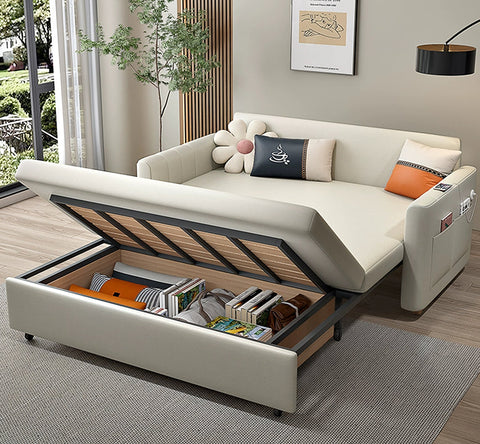 Patel Single Sofa Bed, Two Seater Sofa Bed, Leathaire, More Colours