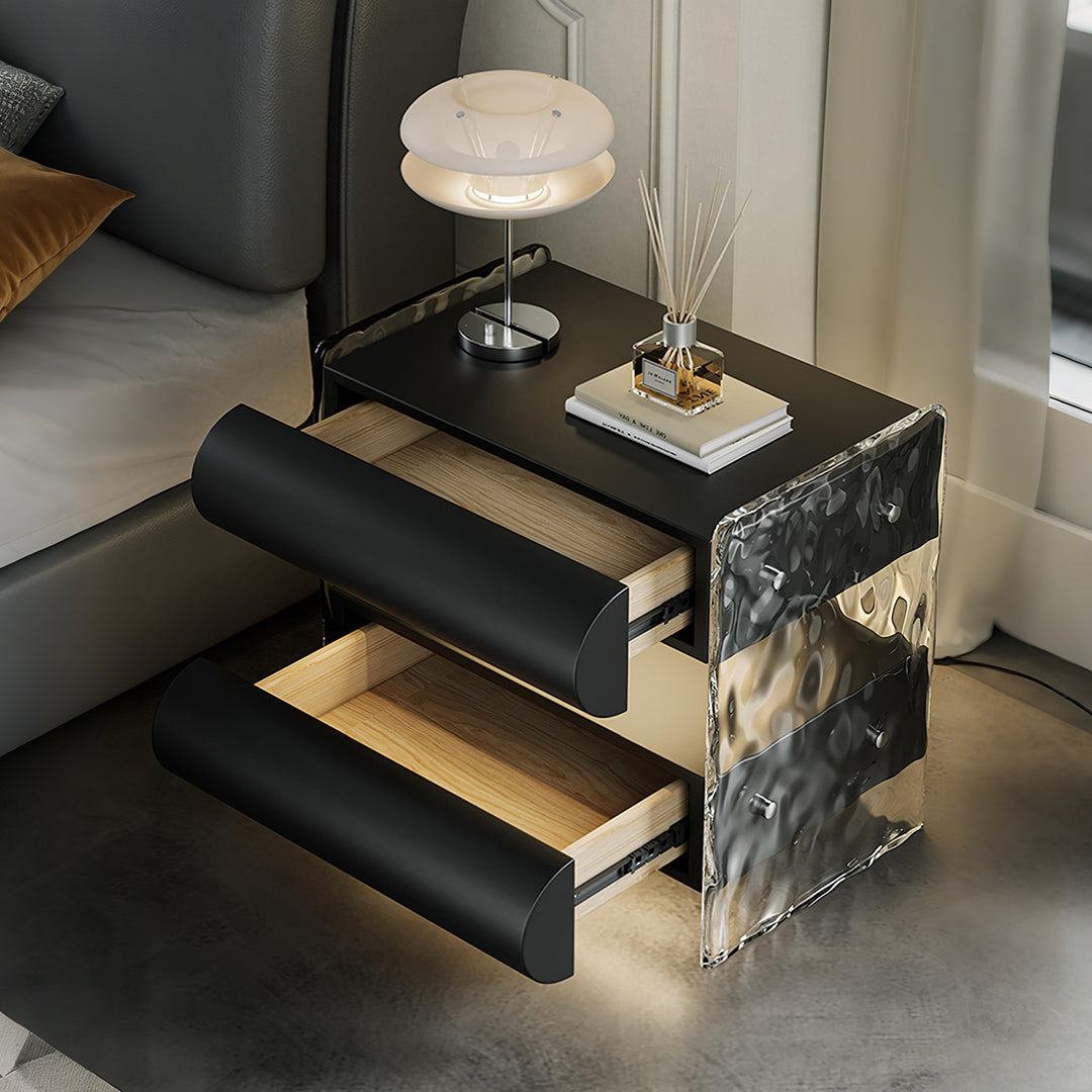 Figueroa Bedside Table With Storage & Light Strip