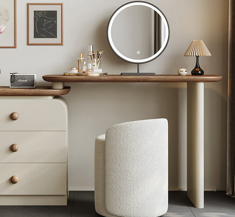 Campbell Dressing Table With Chest Of Drawers & Mirror
