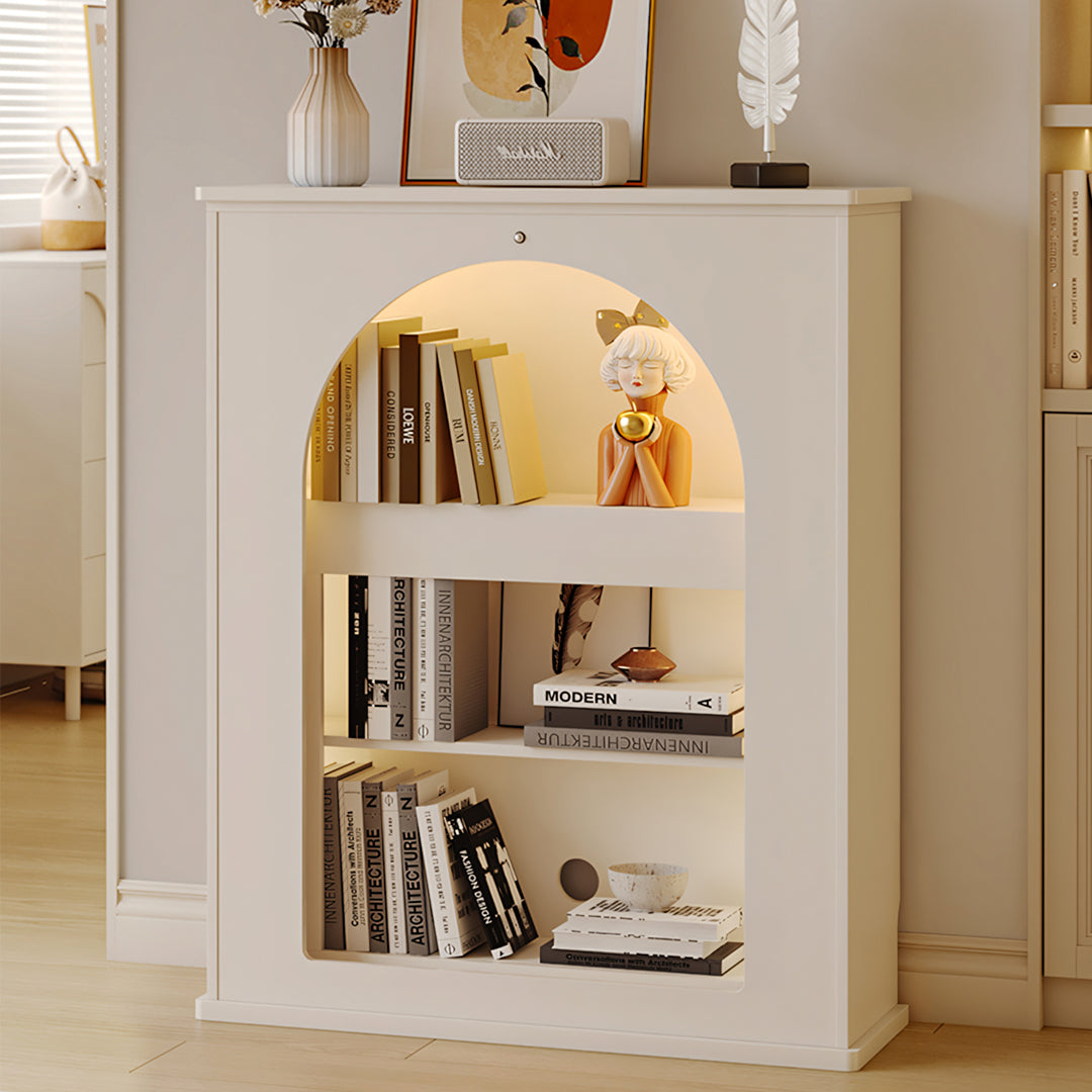 Slimline Console Table With LED Light And Fake Fireplace