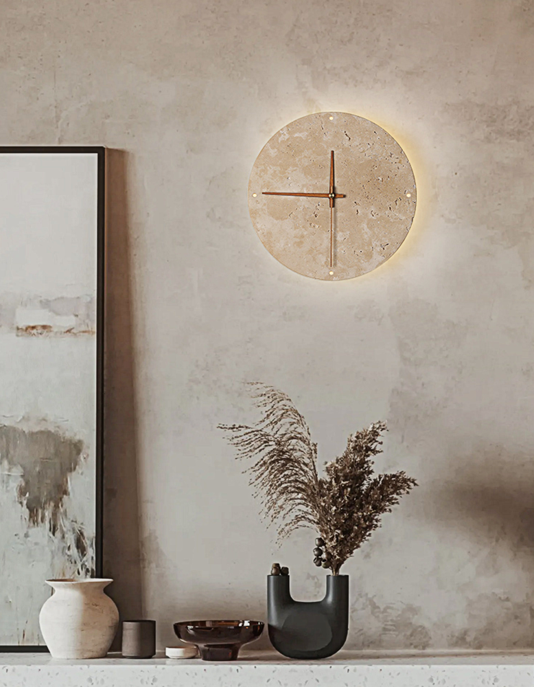 Nala Silent Clock, Stone