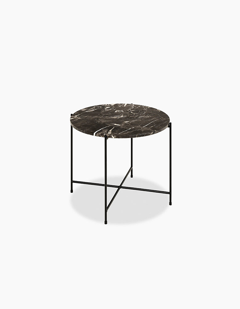Omojuwa Round Side Table, Marble