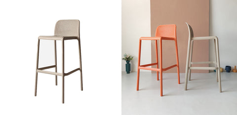 Jacob Nordic Bar Stool, Multiple Colors