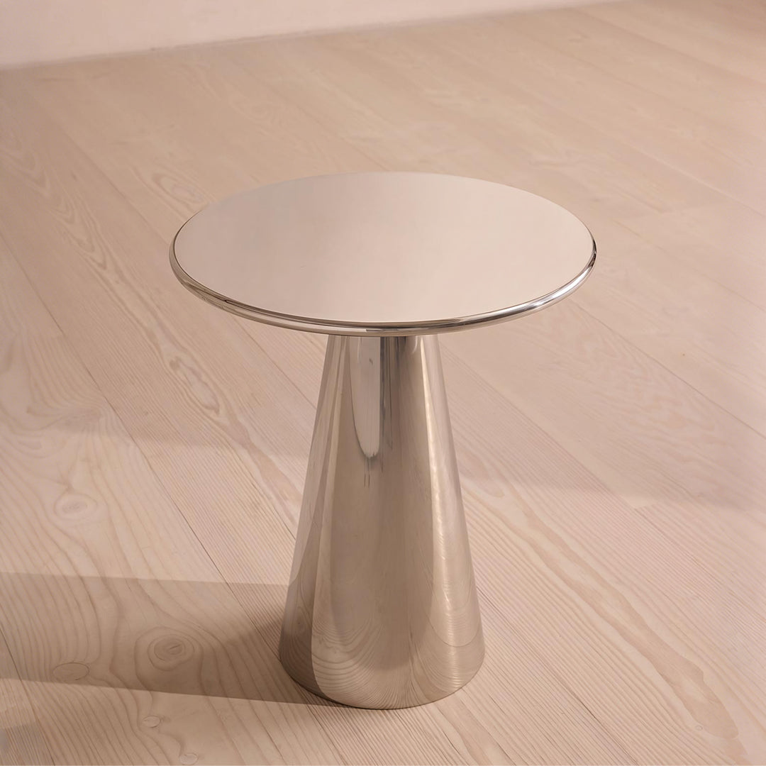 Ghosh Side Table, Stainless Steel