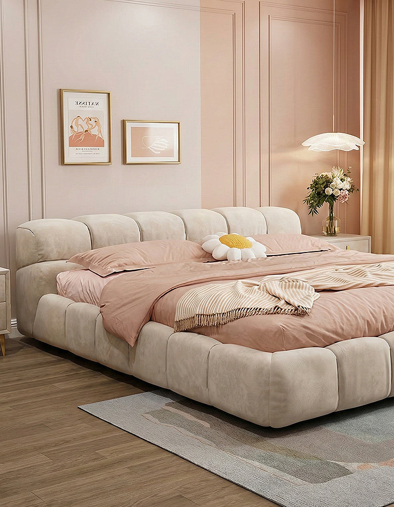 Bader King Size / Super King Size Bed, Velvet