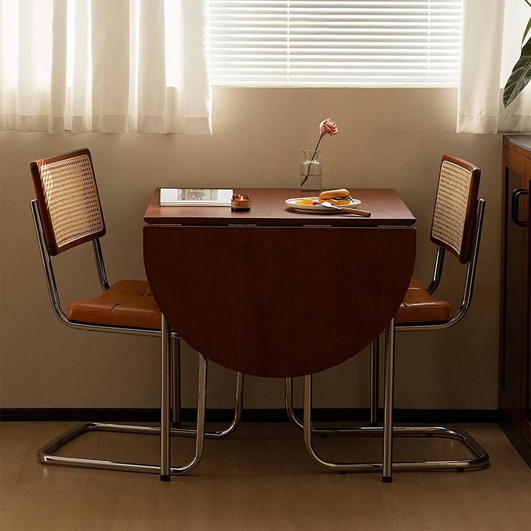 Tsvetkov Foldable Dining Table, Oval, Solid Wood