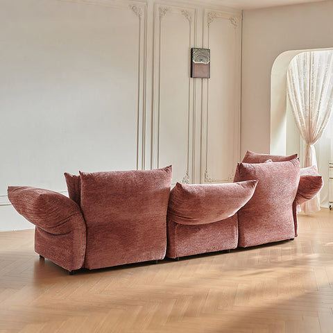 Berisha Petal Three Seater Corner Sofa, Four Seater Curved Sofa
