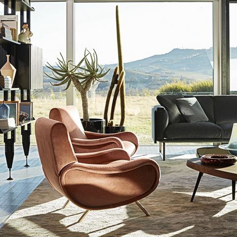 Georgios Lounge Chairs/ Armchair, Linen