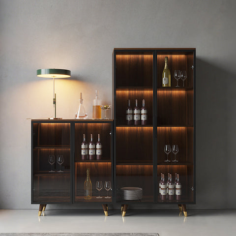 D'Ambrosio Wine Storage With Glass Doors, Cabinet