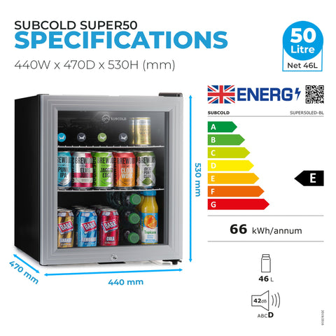 Subcold Super50 LED Beer Fridge