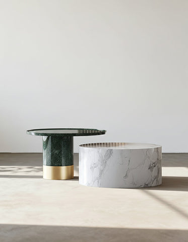 Bain Coffee Table Set, Marble