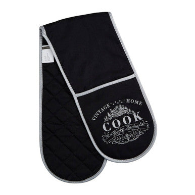 Vintage Home Black Double Oven Glove