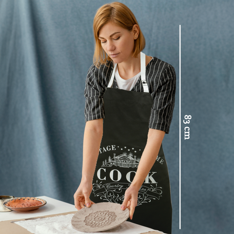 Vintage Home Black Apron