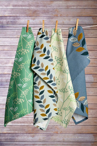 Cow Parsley Set Of Three Tea Towels