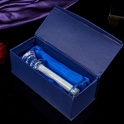 London Boutique Tea light Dinner Candle Holder Set 2 Crystal Studs Filled Decorative Gift Present in Gift Box