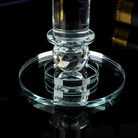 London Boutique Crystal Tea Light Candle Holders Decorative with swarovski crystal elements 3 Arms Gift Present (3 Arms)