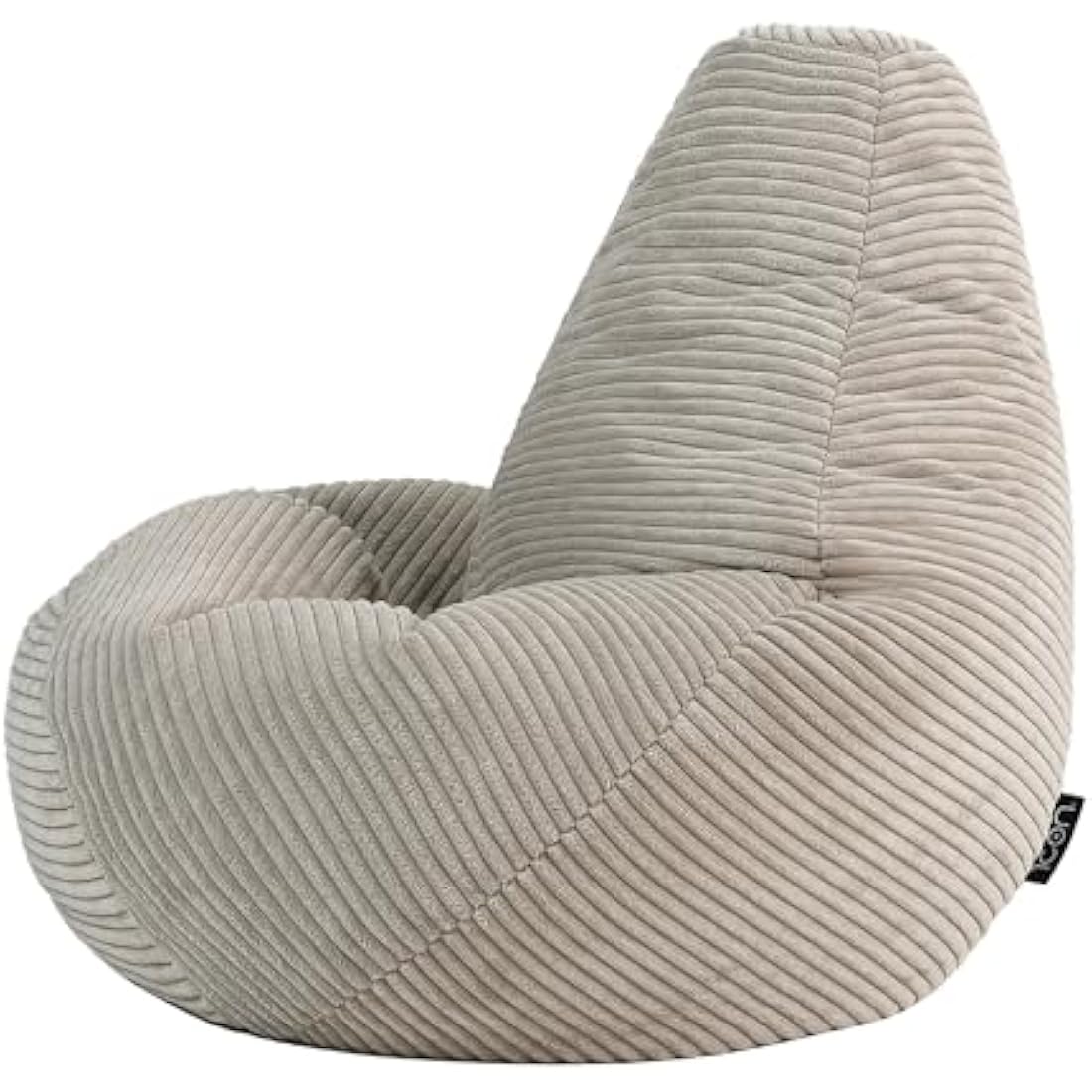 icon Dalton Kids Bean Bag, Beige, Cord Kids Bean Bag Chair with Filling Included for Girls and Boys, Childrens Chair, Beanbags for Children, Playroom Décor, Bedroom Accessories
