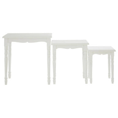 Hendra White Set Of Three Nesting Tables