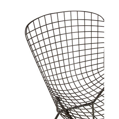 District Black Metal Wire Chair