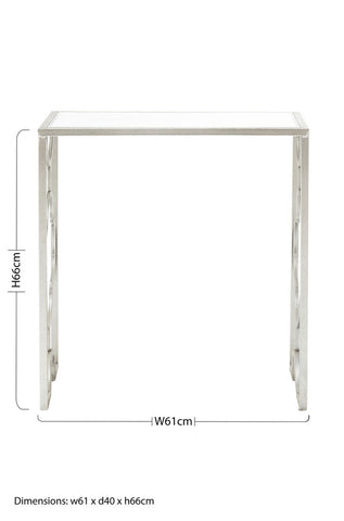 Merlin Set Of Two Silver Leaf Side Tables