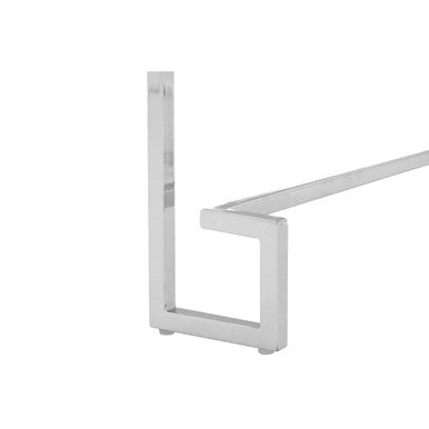 Allure Chrome Angled Legs End Table
