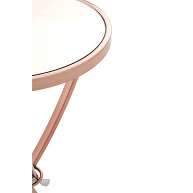 Allure Rose Gold Pinched Side Table