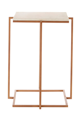 Shalimar Side Table With Gold Finish Legs