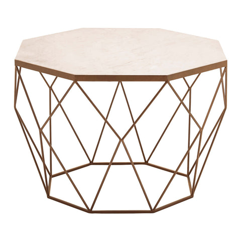 Shalimar Octagon White Marble Coffee Table