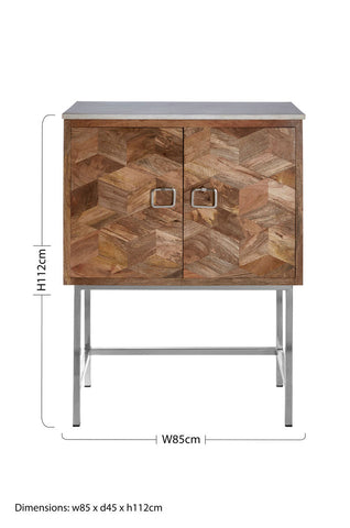 Nirav Geometric Design Cabinet