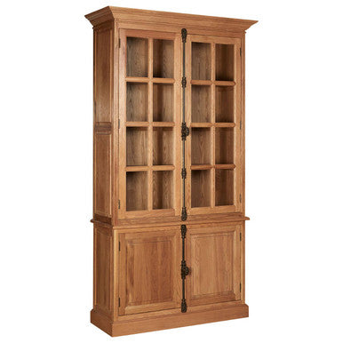 Lyon Natural Oak Wood Tall Cabinet